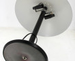 Lampe en métal laqué noir (le douilles,