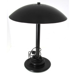 Lampe en métal laqué noir (le douilles,