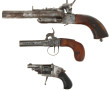 Lot de pistolets XIXème: un pistolet à c