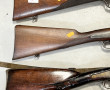 Lot de trois fusils de chasse XIXe à pe