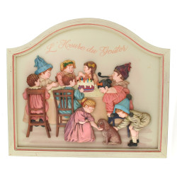 "L'heure du goûter", panneau décoratif e