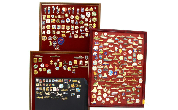 Collection d'insignes fantaisie de la Ma