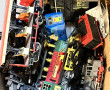 Caisse de trains pour enfant, 2 locomoti