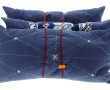 Lot de 3 coussins bleus 25 x 50 cm déhou