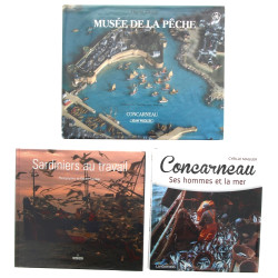 CONCARNEAU - Lot de 3 ouvrages : Cyrille