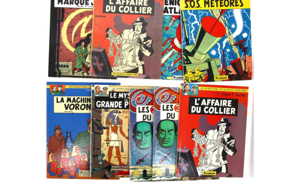 BLACK & MORTIMER - Lot de 9 BD rigides (