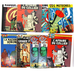 BLACK & MORTIMER - Lot de 9 BD rigides (