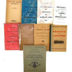 Lot de 9 livres brochés sur la construct