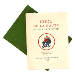 DUBOUT - "Code de la route et de la circ