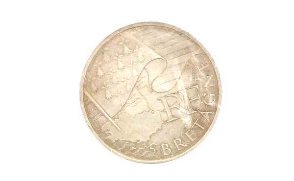 Pièce de 10 euros en argent région Breta