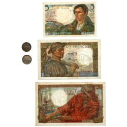 Lot comprenant 2 pièces de 50 centimes e