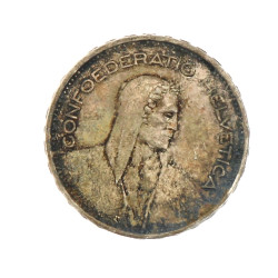 Pièce de 5 F suisse en argent 835ème, "1