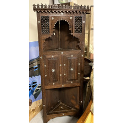 Petite étagère d'angle syrienne avec inc