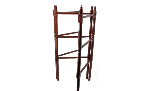 Petit porte-serviettes pliant en bois, H