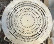 3 chaises de jardin en fer laqué blanc, 