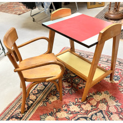 Chaise enfant en bois cintré (petit acci