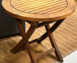 Petite table basse pliante en teck H. 46