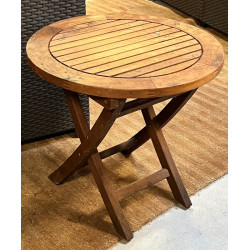 Petite table basse pliante en teck H. 46