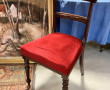 Fauteuil anglais recouvert d'un tissu fl