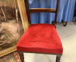 Fauteuil anglais recouvert d'un tissu fl
