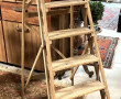 Escabeau de peintre ancien en bois en bo