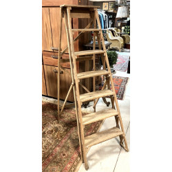 Escabeau de peintre ancien en bois en bo