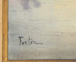 FORTIN (Xxème) "Paysages avec barques", 