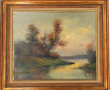 FORTIN (Xxème) "Paysages avec barques", 