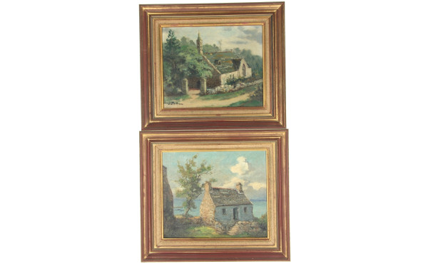 Gaston POTTIER (1885-1980) - Lot de 2 hu