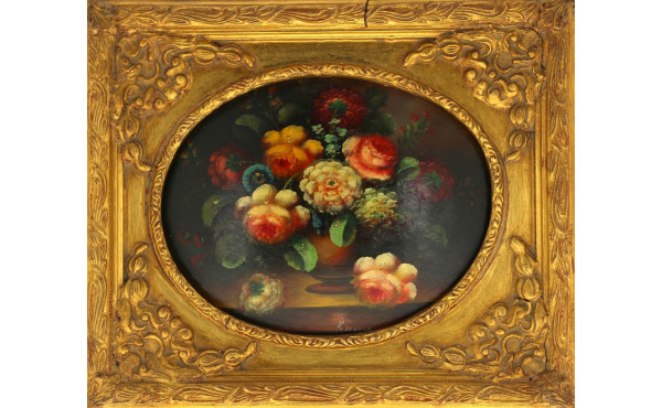 Ecole fin Xxème "Bouquet de fleurs", hui