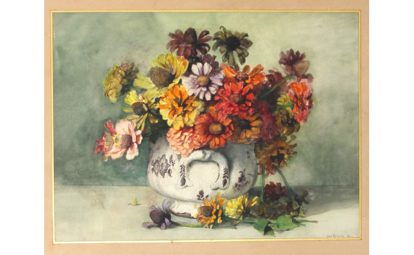Ida RISLER (1837-1905) "Bouquet de fleur