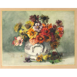 Ida RISLER (1837-1905) "Bouquet de fleur