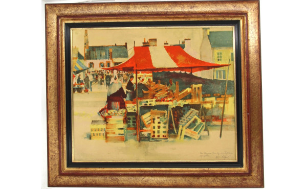 Marcel DEPRÉ (1919-1990) "Scène de march