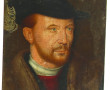 "Portrait d'homme de qualité", huile sur