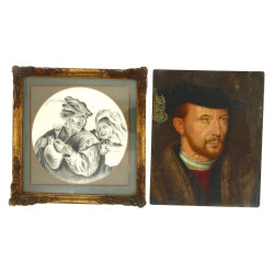 "Portrait d'homme de qualité", huile sur