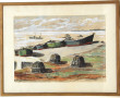 J. LE ROUX "La cale de Trévignon", aquar
