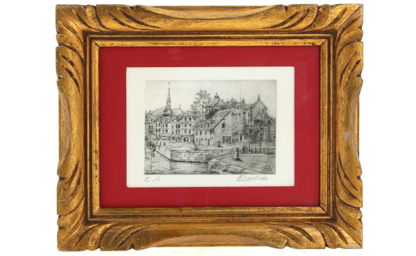 Raymond BASTIDE (Xxème) "Port d'Honfleur