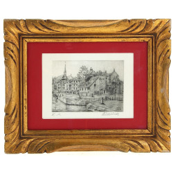Raymond BASTIDE (Xxème) "Port d'Honfleur