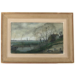 Edmond BERTREUX (1911-1991) "Paysage de 