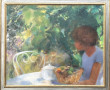 Michel BOUCHERY (1929-2003) "Au jardin",