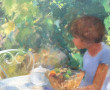 Michel BOUCHERY (1929-2003) "Au jardin",