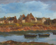 Ecole Bretonne Xxème "Voiles rouges à l'