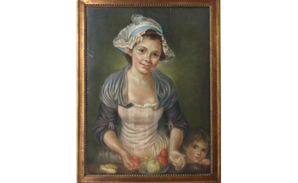 Ecole Française Xxème "Jeune fille aux p