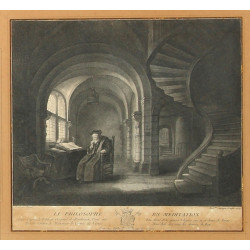 D'après REMBRANDT - "Le philosophe en mé