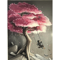 PAKONE (1974) "Balançoire à l'arbre rose