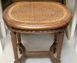 Tabouret de piano à assise cannée de sty