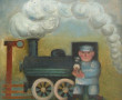 Lucjan PAKULSKI (1916-1995) "La locomoti