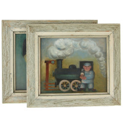 Lucjan PAKULSKI (1916-1995) "La locomoti