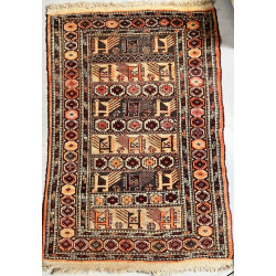 Tapis de tribu en laine points noués dan