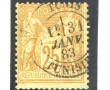 FRANCE - TP n° 92 oblitéré cachet à date